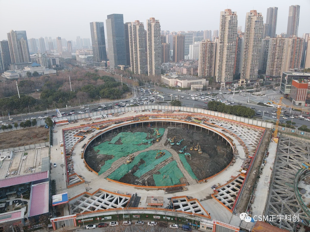 2023完美开端！上海金泰SMC工法钻机助力武汉广电全媒体中心项目